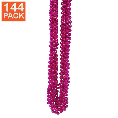 144 Pink Mardi Gras Beads