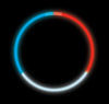 50 Premium RWB Tri-Colour Glow Necklaces (Tube of 50)