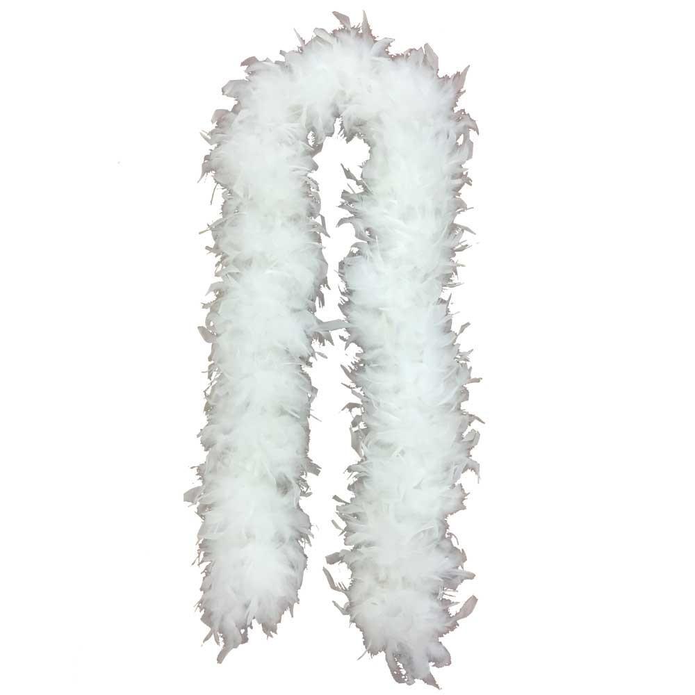 6' 150 gram White Feather Boa