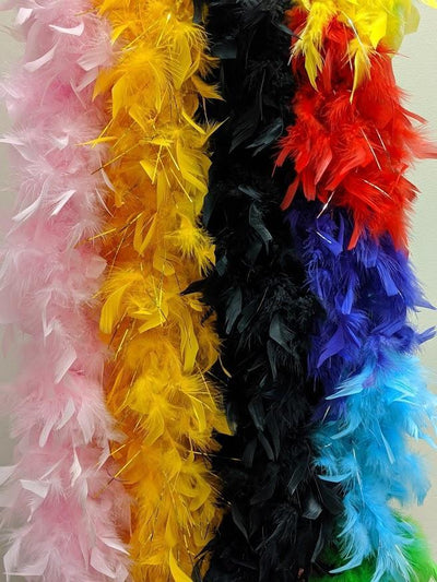 6' 60 gram Assorted Feather Boas (pack of 12)