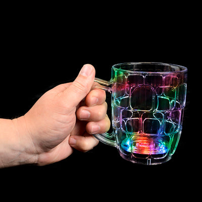 Multi Colour Flashing Beer Mug 16oz