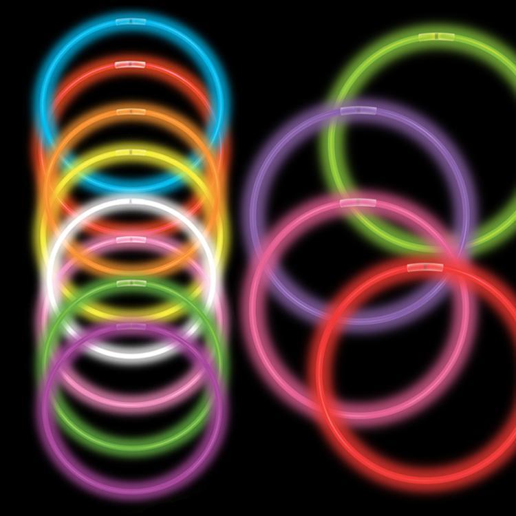 50pcs/lot Colorful Acrylic Flashing Bracelet Transparent Luminous Wristband  Neon Electronic Glow Bracelets Christmas Party Decor - AliExpress