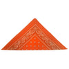 Orange Paisley Bandanas (pack of 12)