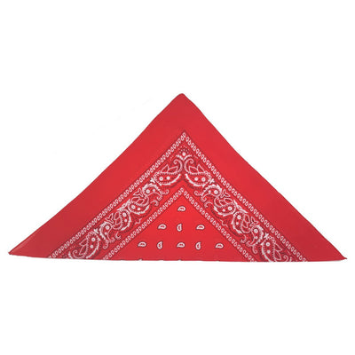 Red Paisley Bandanas (pack of 12)