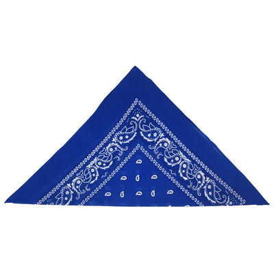 Blue Paisley Bandanas (pack of 12)